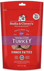 Stella & Chewy's Tantalizing Turkey Dinner Patties Freeze-Dried Raw Dog Food, 5.5-oz bag