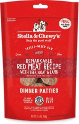 Stella & Chewy's Remarkable Red Meat Recipe Dinner Patties Freeze-Dried Raw Dog Food, 5.5-oz bag