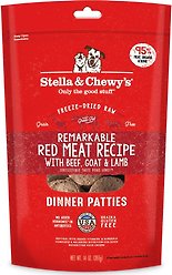 Stella & Chewy's Remarkable Red Meat Recipe Dinner Patties Freeze-Dried Raw Dog Food, 14-oz bag