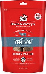 Stella & Chewy's Freeze-Dried Raw Simply Venison Dinner Patties Dog Food, 14-oz bag