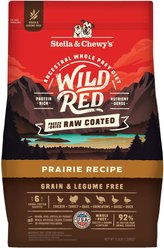 Stella & Chewy's Wild Red Raw Coated Kibble Grain-Free Prairie Recipe Dry Dog Food, 1.59-kg bag