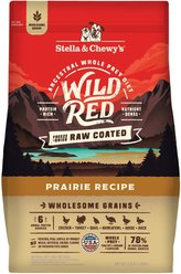 Stella & Chewy's Wild Red Raw Coated Kibble Wholesome Grains Prairie Recipe Dry Dog Food, 1.59-kg bag