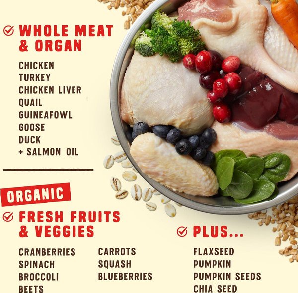 Show full view: Stella & Chewy's Wild Red Raw Coated Kibble Wholesome Grains Prairie Recipe Dry Dog Food, 1.59-kg bag slide 4 of 10