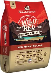 Stella & Chewy's Wild Red Raw Coated Kibble Wholesome Grains Red Meat Recipe Dry Dog Food, 9.53-kg bag