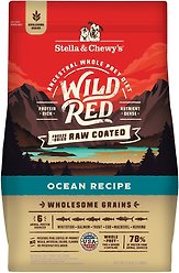 Stella & Chewy's Wild Red Raw Coated Kibble Wholesome Grains Ocean Recipe Dry Dog Food, 1.59-kg bag