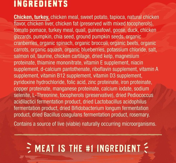 Show full view: Stella & Chewy's Wild Red Raw Blend Kibble Grain-Free Prairie Recipe Dry Dog Food, 1.59-kg bag slide 5 of 10