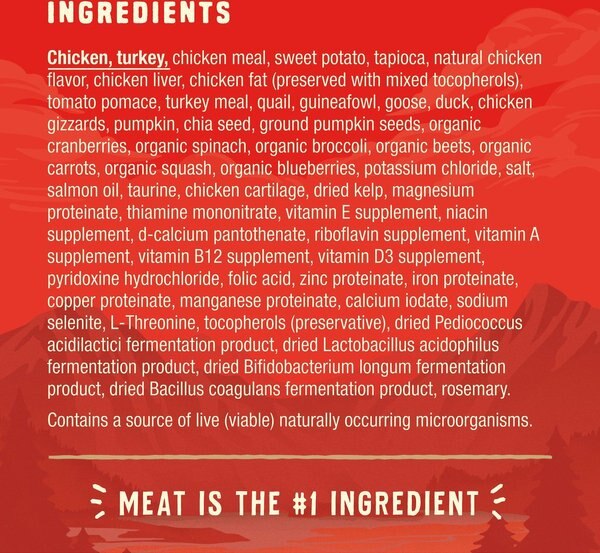 Show full view: Stella & Chewy's Wild Red Raw Blend Kibble Grain-Free Prairie Recipe Dry Dog Food, 9.53-kg bag slide 5 of 10