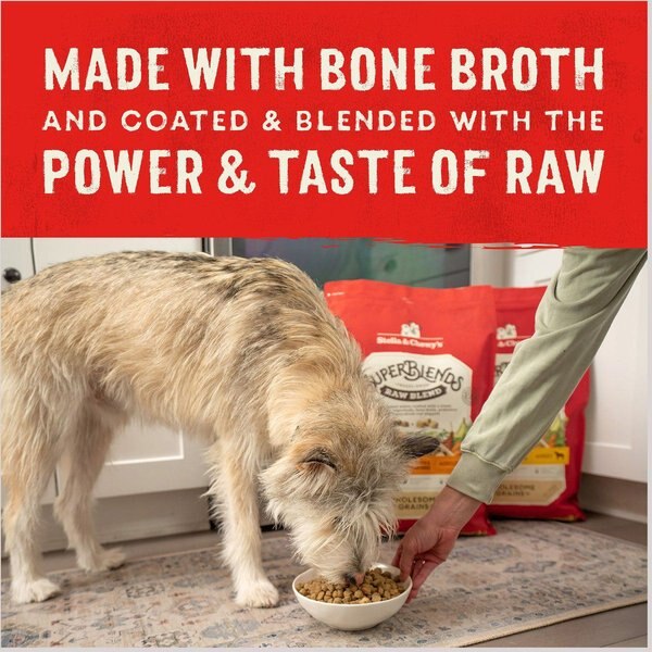 Show full view: Stella & Chewy's SuperBlends Raw Blend Wholesome Grains Wild-Caught Whitefish & Salmon Recipe with Superfoods Dry Dog Food, 9.53-kg bag slide 8 of 10