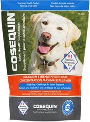 Nutramax Cosequin Hip & Joint with Glucosamine, Chondroitin, MSM & Omega-3's Soft Chews Joint Supplement for Dogs, 120 count