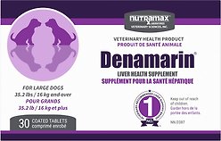 Nutramax Denamarin with S-Adenosylmethionine & Silybin Tablet Liver Supplement for Large Dogs, 30 count