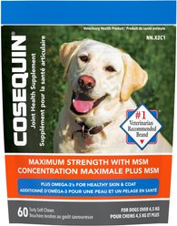 Nutramax Cosequin with Glucosamine & Chondroitin DS Chewable Joint Supplement for Dogs, 60 count