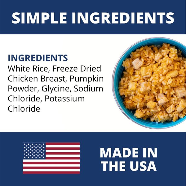 Show full view: Under the Weather Rice, Chicken & Pumpkin Freeze-Dried Dog Food, 6-oz bag, 3 count slide 4 of 8