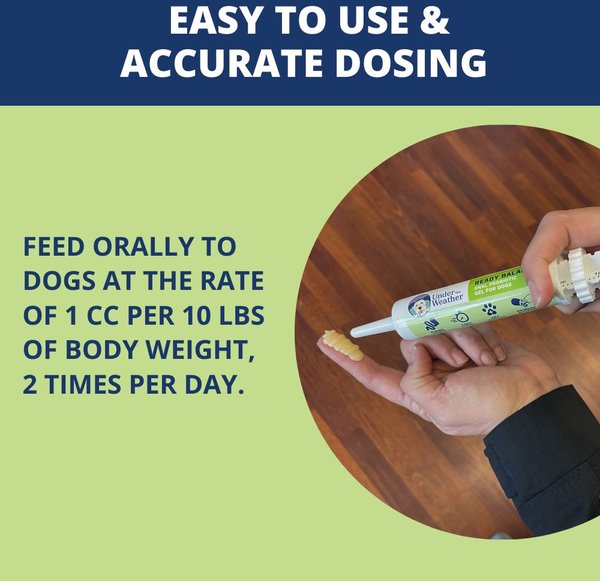 Show full view: Under the Weather Ready Balance Probiotic Dog Supplement, 30-cc syringe slide 3 of 6