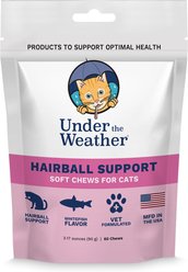 Under the Weather Hairball Support Soft Chews Cat Supplement, 60 count