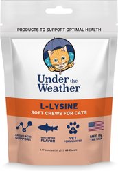 Under the Weather L-Lysine Soft Chews Cat Supplement, 60 count