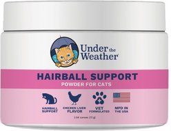 Under the Weather Hairball Support Powder Cat Supplement, 72-g