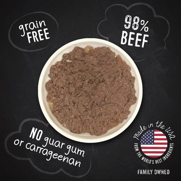 Show full view: Hound & Gatos 98% Beef Grain-Free Canned Cat Food, 5.5-oz, case of 24 slide 3 of 9