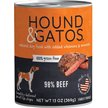 Show in main carousel: Hound & Gatos 98% Beef Grain-Free Canned Dog Food, 13-oz, case of 12 slide 1 of 10