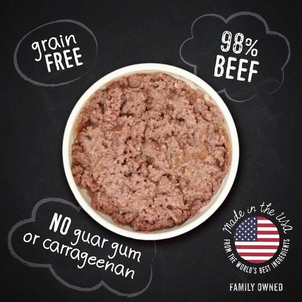 Show full view: Hound & Gatos 98% Beef Grain-Free Canned Dog Food, 13-oz, case of 12 slide 4 of 10
