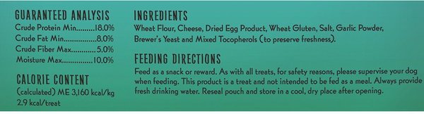 Show full view: Charlee Bear Cheese & Egg Flavor Dog Treats, 16-oz bag slide 3 of 4