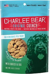 Charlee Bear Cheese & Egg Flavor Dog Treats, 6-oz bag