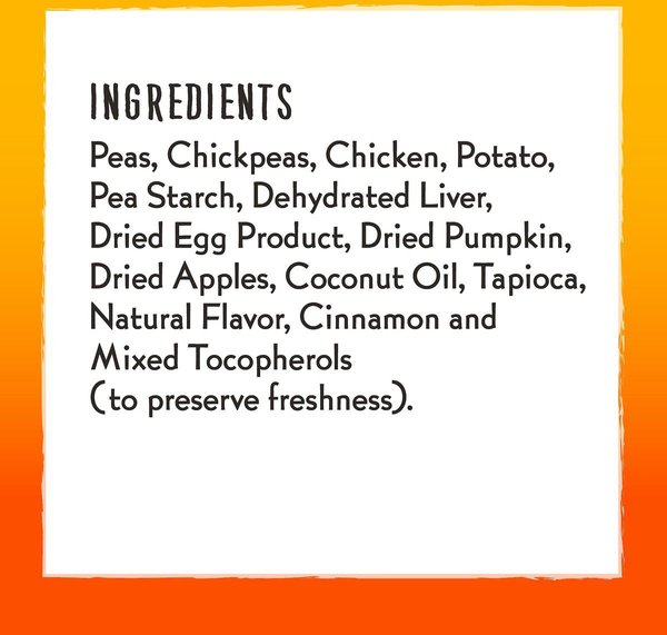 Show full view: Charlee Bear Natural Bear Crunch Grain-Free Chicken, Pumpkin & Apple Dog Treats, 8-oz bag slide 6 of 9