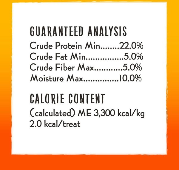 Show full view: Charlee Bear Natural Bear Crunch Grain-Free Chicken, Pumpkin & Apple Dog Treats, 8-oz bag slide 7 of 9