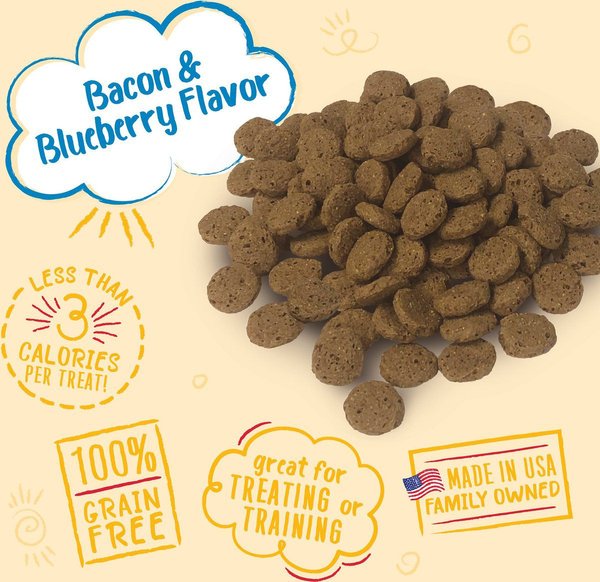 Show full view: Charlee Bear Natural Bear Crunch Grain-Free Bacon & Blueberry Dog Treats, 8-oz bag slide 3 of 9
