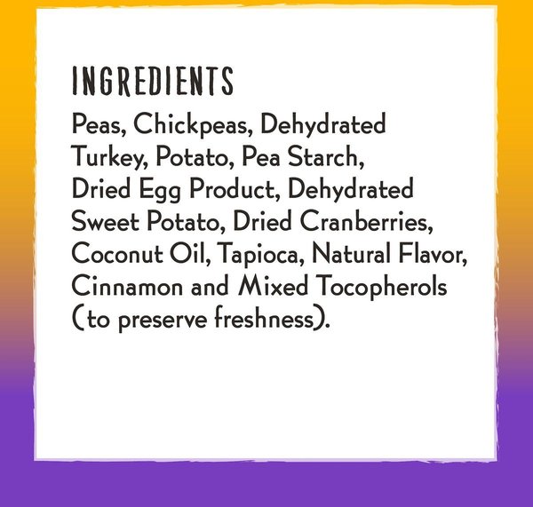 Show full view: Charlee Bear Natural Bear Crunch Grain-Free Turkey, Sweet Potato & Cranberry Dog Treats, 8-oz bag slide 6 of 9