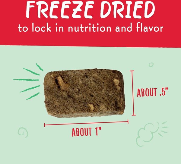 Show full view: Charlee Bear Meaty Bites Beef Liver & Apples Grain-Free Freeze-Dried Dog Treats, 2.5-oz bag slide 5 of 9