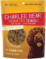 Charlee Bear P.B & Banana Dog Treat, 8-oz bag