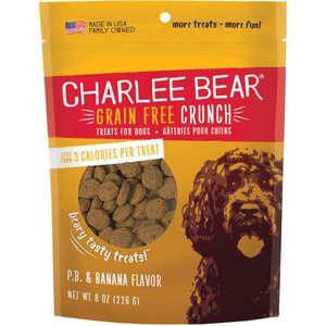 Charlee Bear P.B & Banana Dog Treat, 8-oz bag