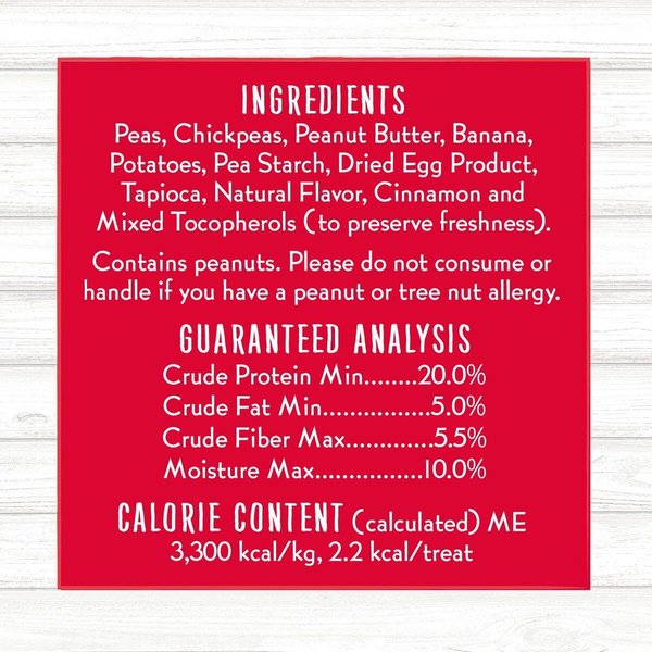 Show full view: Charlee Bear P.B & Banana Dog Treat, 8-oz bag slide 8 of 9