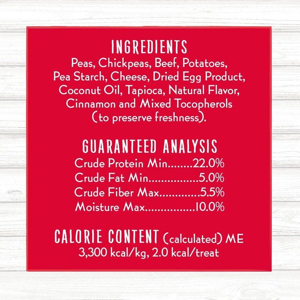 Show full view: Charlee Bear Beef & Cheese Dog Treat, 8-oz bag slide 7 of 8