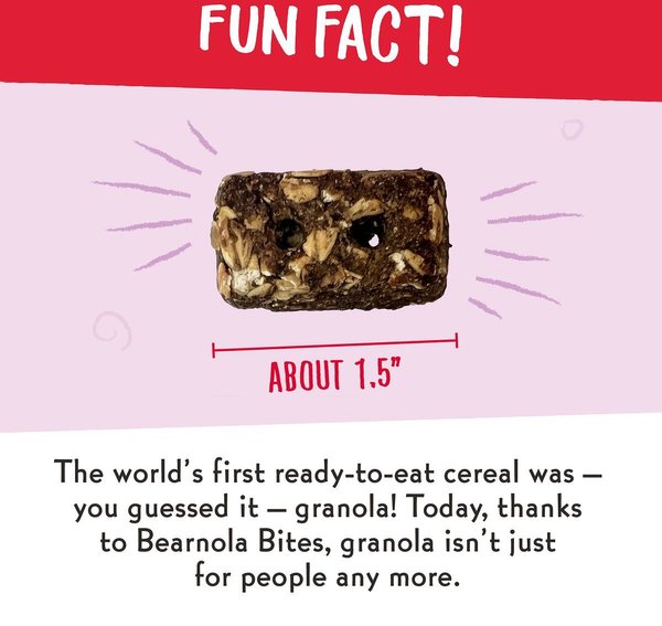 Show full view: Charlee Bear Bearnola Bites Pumpkin Spice Flavor Dog Treats, 8-oz bag slide 5 of 9