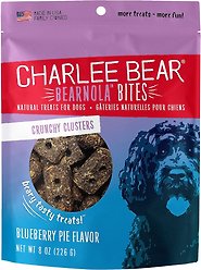 Charlee Bear Bearnola Bites Blueberry Pie Flavor Dog Treats, 8-oz bag