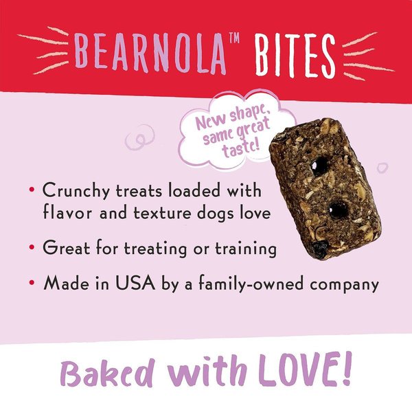 Show full view: Charlee Bear Bearnola Bites Blueberry Pie Flavor Dog Treats, 8-oz bag slide 4 of 9