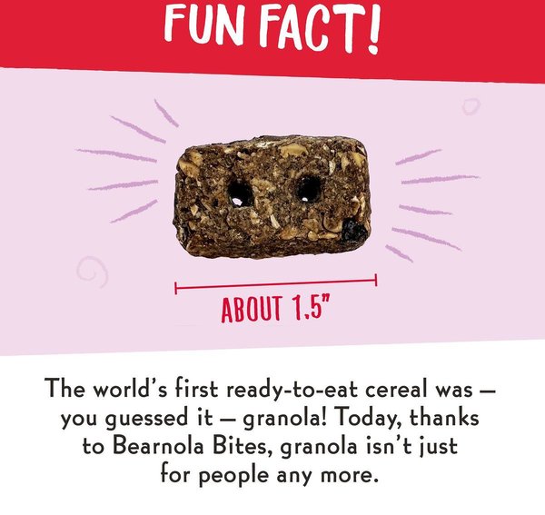 Show full view: Charlee Bear Bearnola Bites Blueberry Pie Flavor Dog Treats, 8-oz bag slide 5 of 9