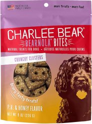 Charlee Bear Bearnola Bites Peanut Butter & Honey Flavor Dog Treats, 8-oz bag