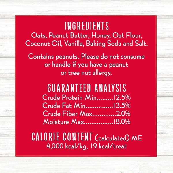 Show full view: Charlee Bear Bearnola Bites Peanut Butter & Honey Flavor Dog Treats, 8-oz bag slide 6 of 9