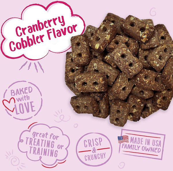 Show full view: Charlee Bear Bearnola Bites Cranberry Cobbler Flavor Dog Treats, 8-oz bag slide 3 of 8