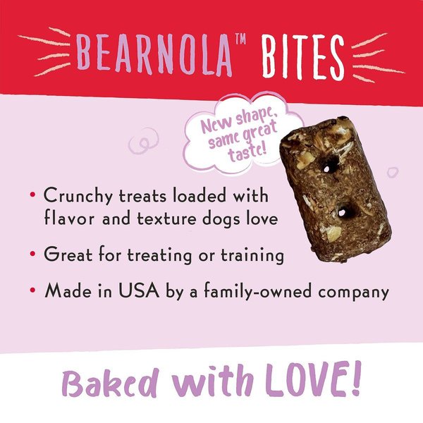 Show full view: Charlee Bear Bearnola Bites Cranberry Cobbler Flavor Dog Treats, 8-oz bag slide 4 of 8