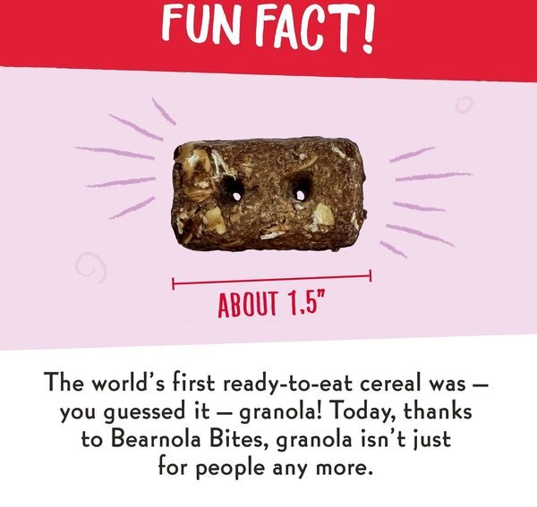 Show full view: Charlee Bear Bearnola Bites Cranberry Cobbler Flavor Dog Treats, 8-oz bag slide 5 of 8