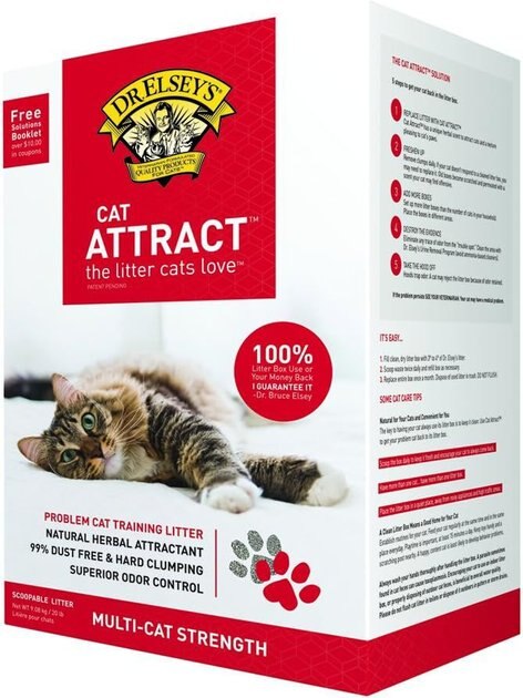 DR. ELSEY'S Cat Attract Clumping Clay Cat Litter, 20lb box Chewy Canada