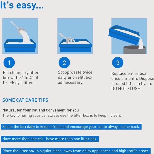 Show full view: Dr. Elsey's Ultra Unscented Clumping Clay Cat Litter, 18.14-kg bag slide 7 of 9