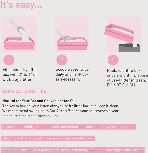 Show full view: Dr. Elsey's Kitten Attract Clumping Clay Cat Litter, 9.07-kg bag slide 11 of 14