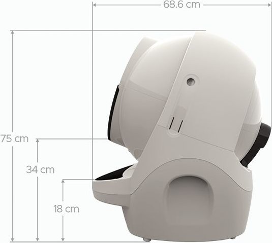 Show full view: Litter-Robot 3 WiFi Enabled Automatic Self-Cleaning Cat Litter Box, Beige slide 3 of 12