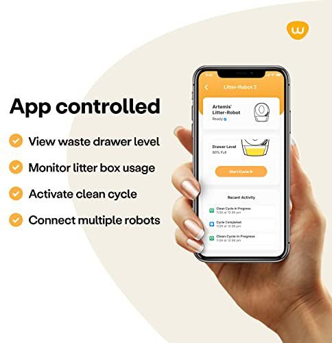 Show full view: Litter-Robot 3 WiFi Enabled Automatic Self-Cleaning Cat Litter Box, Beige slide 7 of 12