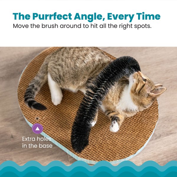 Show full view: Catstages Scratch & Groom Scratch Pad & Grooming Brush Cat Toy slide 4 of 9