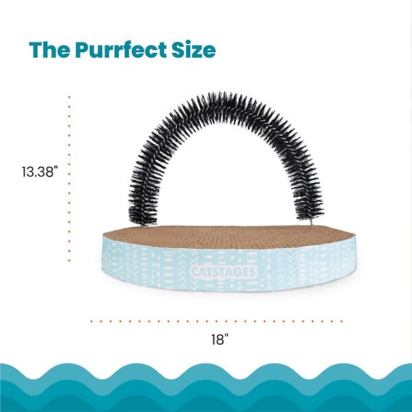 Show full view: Catstages Scratch & Groom Scratch Pad & Grooming Brush Cat Toy slide 5 of 9